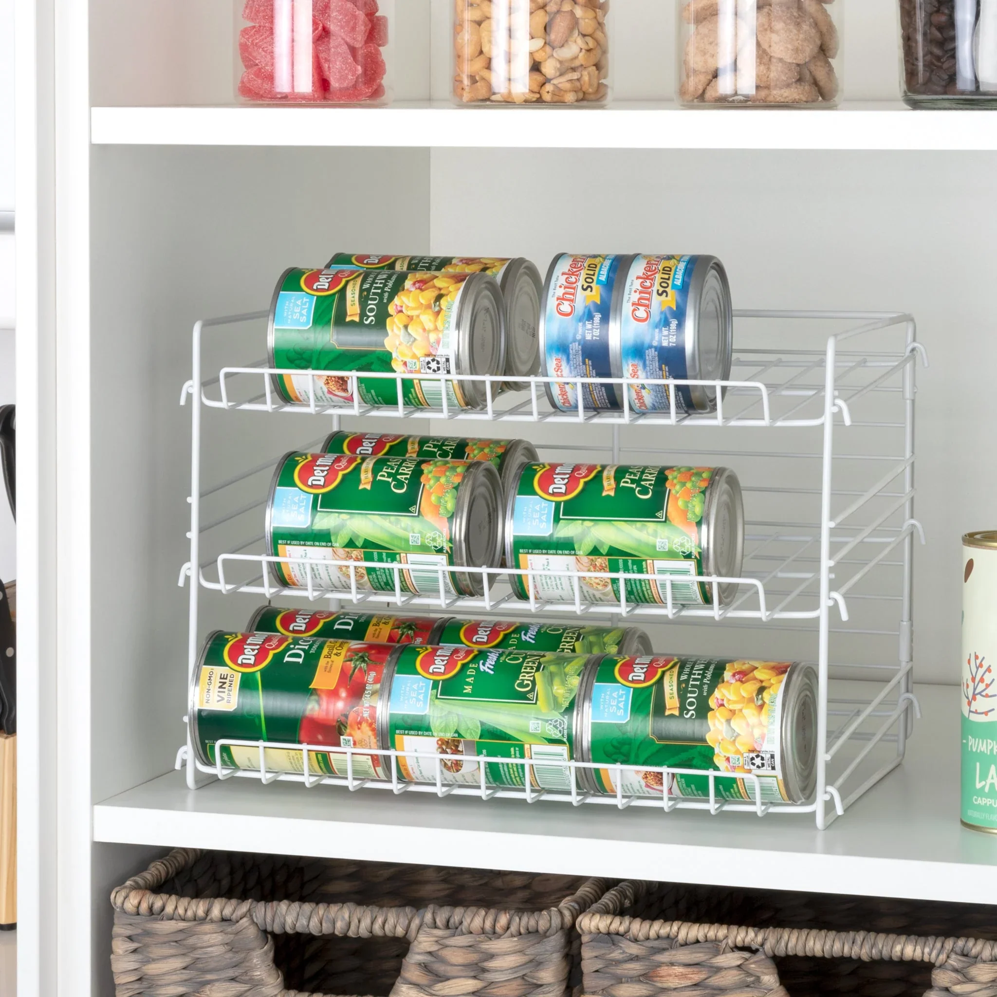 Certified 3 TIER CAN RACK WHITE Fine