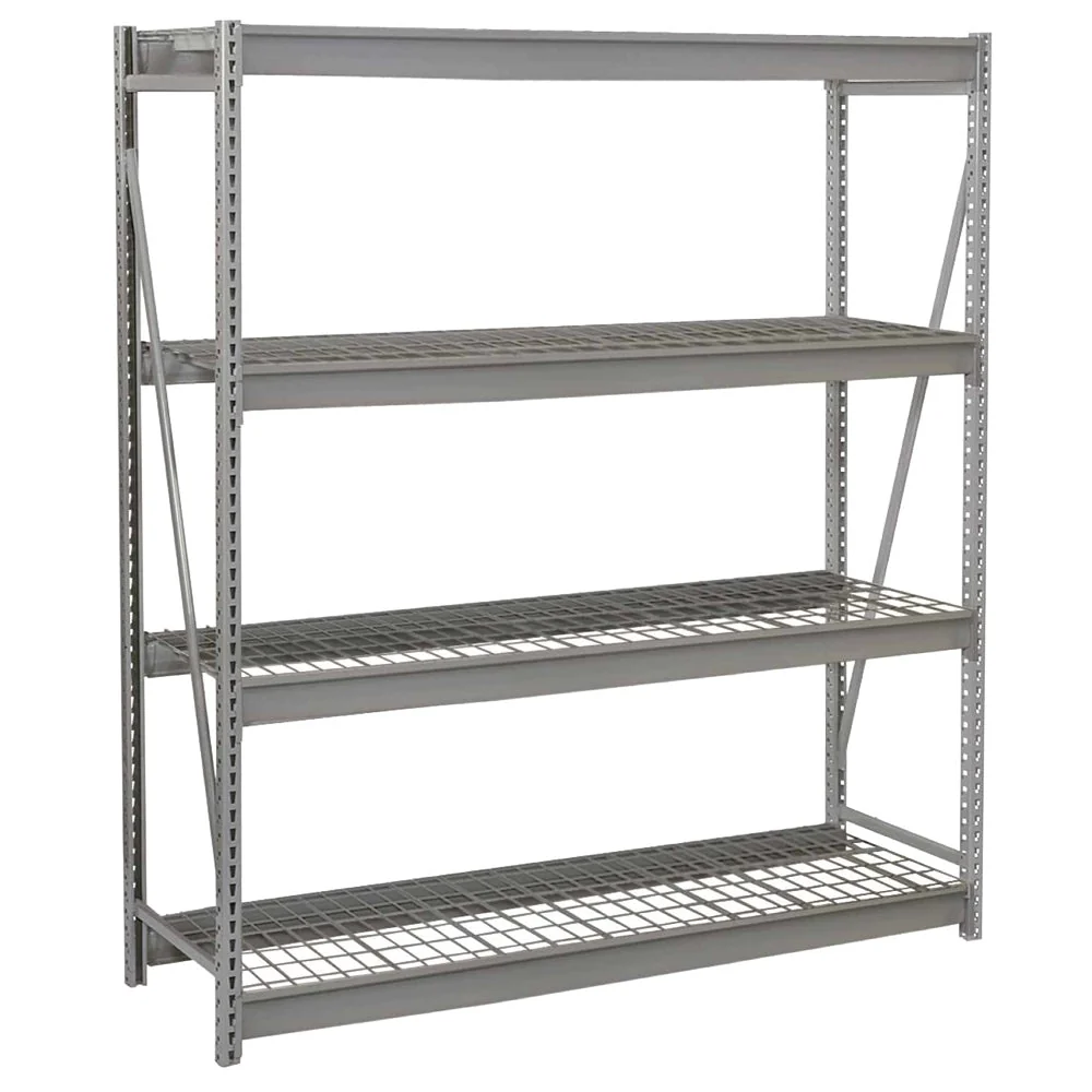 Next-Generation 60 quot w x 96 quot h Bulk Storage Racks with Wire Decking Efficient