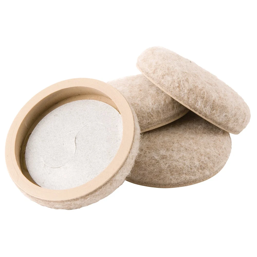 Secure SLIDERS FURN 2 quot FELT ADH OAT 4PK Durable