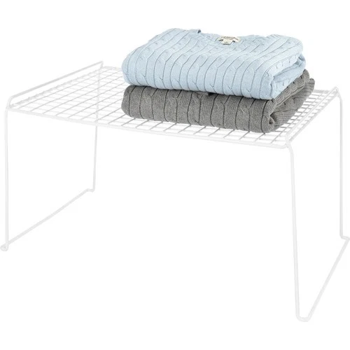 Elegant STACKING SHELF LARGE WHITE Recyclable