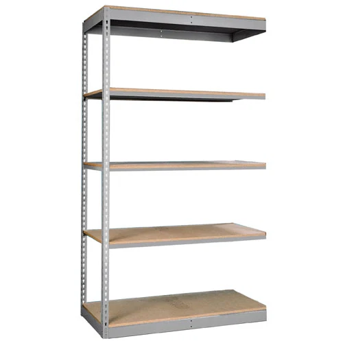 Healthy Lyon 24 quot d 5-Shelf Light-Duty Boltless Shelving Add-On Units – Gray Solid