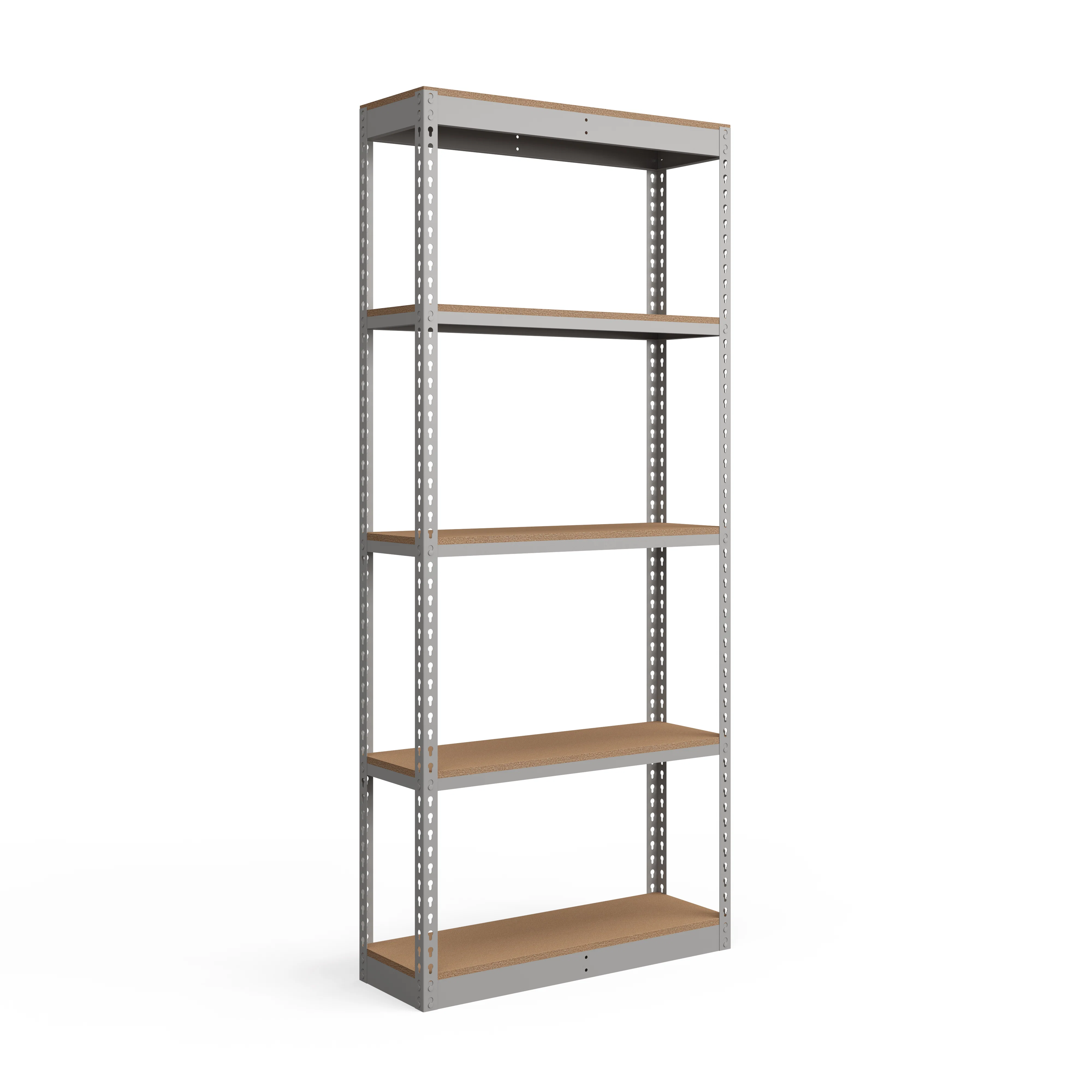 Premium Material Lyon 12 quot d 5-Shelf Light-Duty Boltless Shelving Starter Units – Gray Easy-to-Use