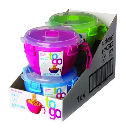 Effective NOODLE BOWL TO GO ASSTD COLORS Luxury