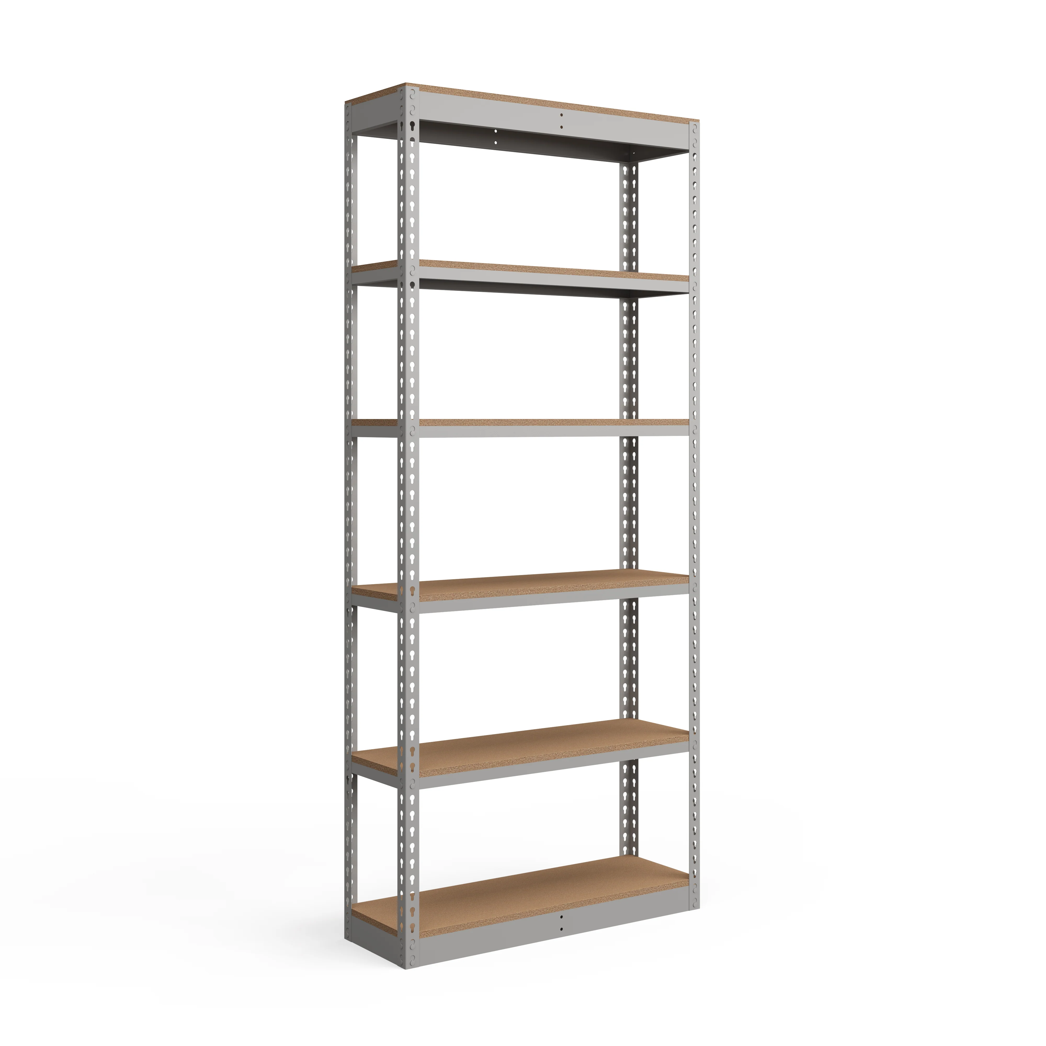 Breathable Lyon 12 quot d 6-Shelf Light-Duty Boltless Shelving Starter Units – Gray Consistent