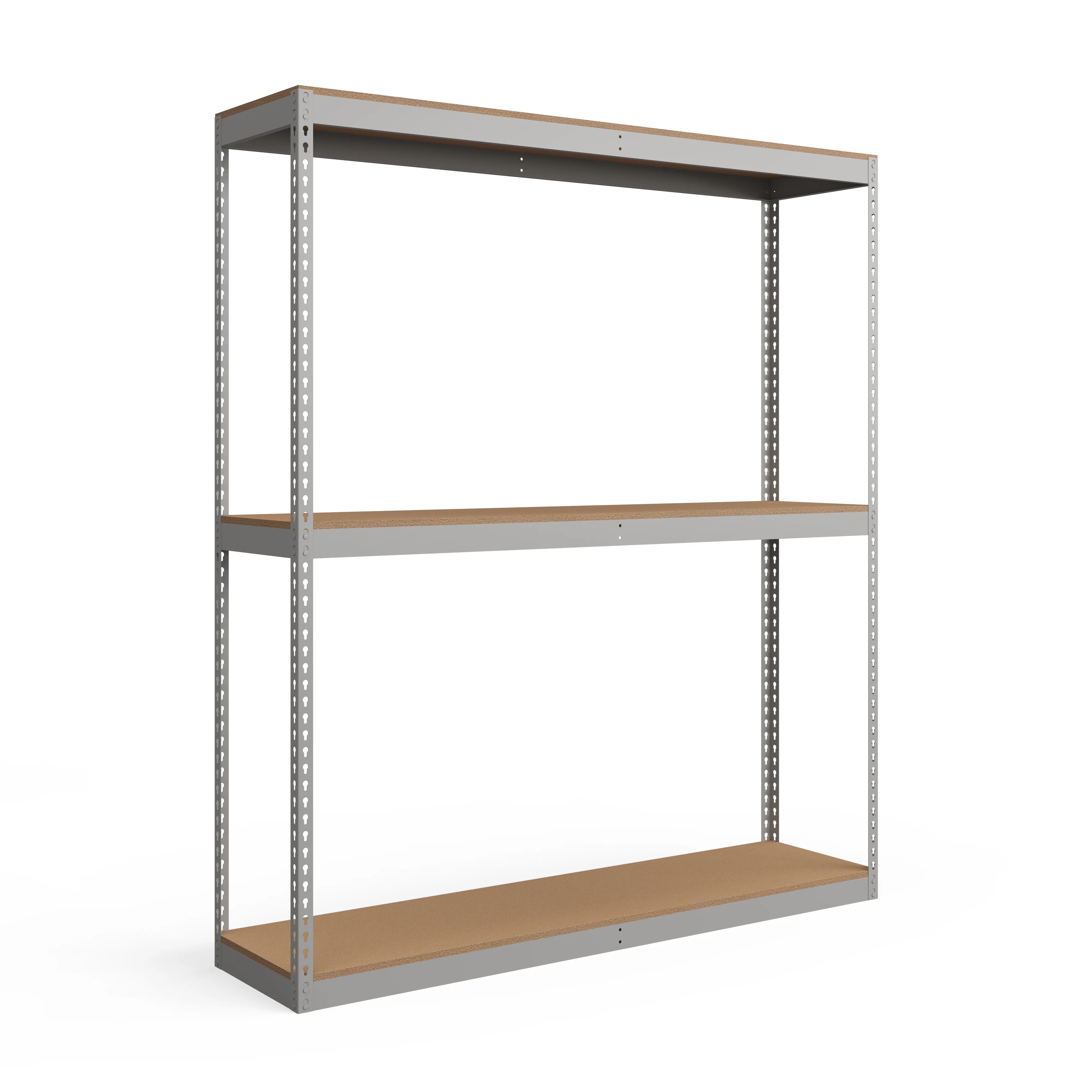 Convenient Lyon 24 quot d 3-Shelf Heavy-Duty Boltless Shelving Starter Units – Gray Artisan