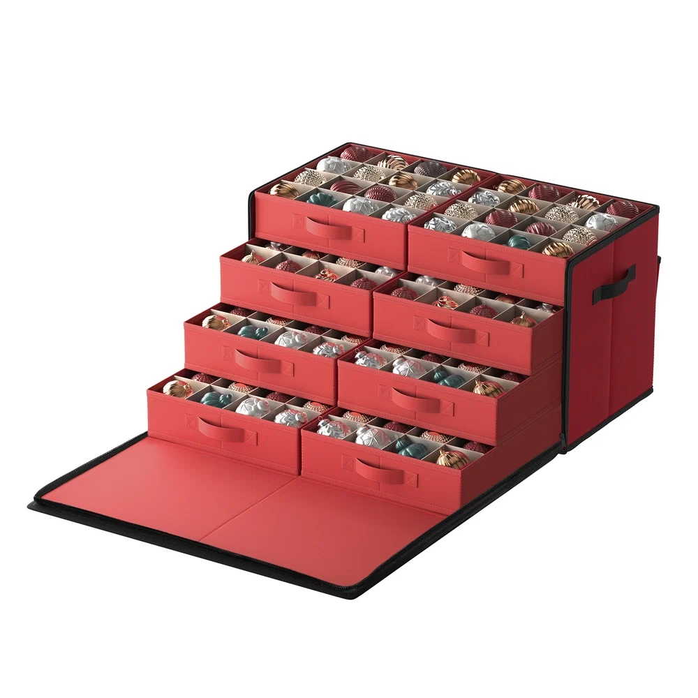 Versatile SONGMICS 128-Slot Large Stackable Christmas Storage Container with Lid Refined