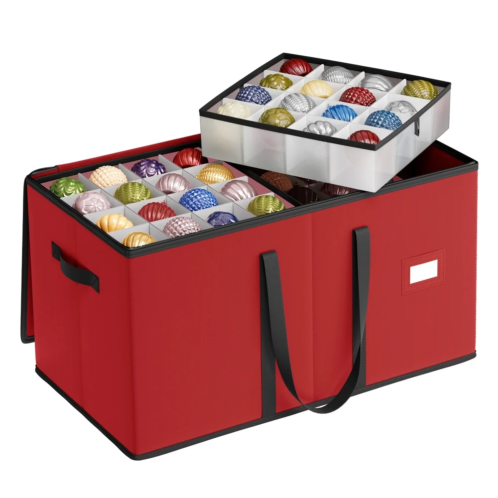 Optimized SONGMICS 128-Slot Stackable Christmas Storage Container with Lid Stylish