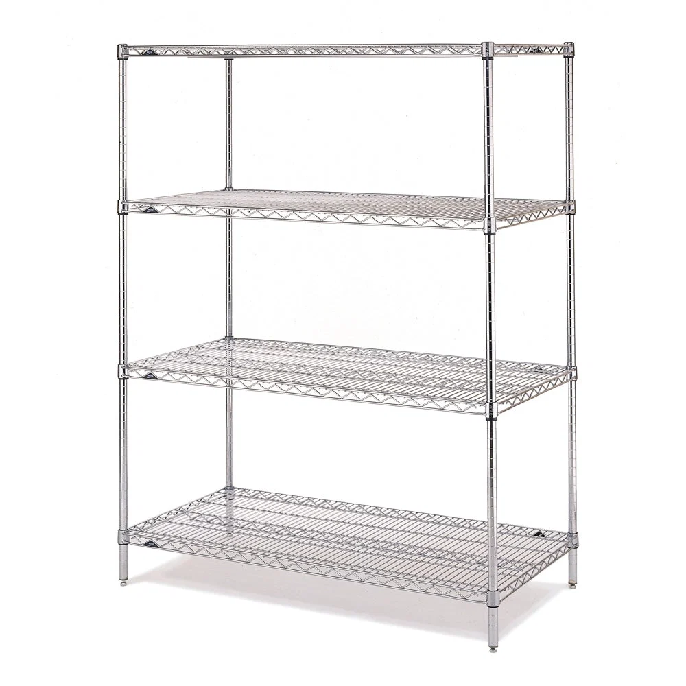 Versatile 18 quot d x 63 quot h – Metro Super Erecta Stainless Steel 4-Shelf Starter Units Excellent