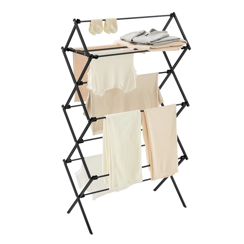Fashionable SONGMICS Foldable Clothes Drying Rack Soft