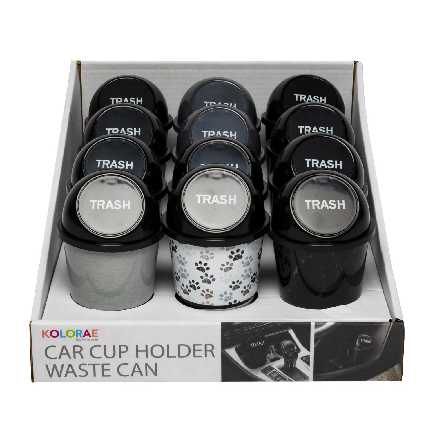 Smooth CAR CUP HOLDER WASTE CAN Classic