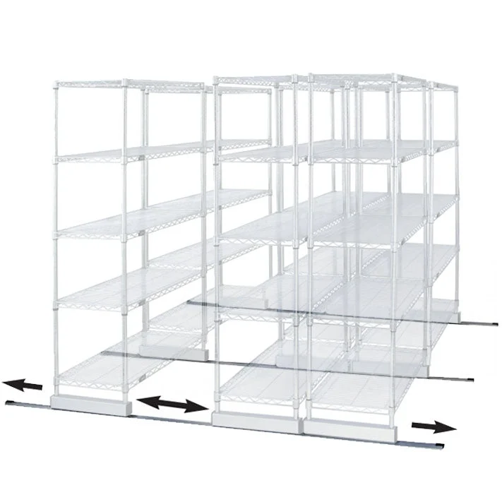 Refined Double Track Kit for Wire Shelving Exclusive