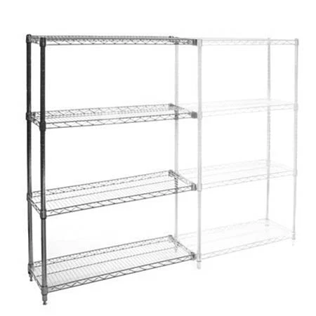 Authentic 12 quot d x 24 quot w Wire Shelving Add-Ons w 4 Shelves Casual