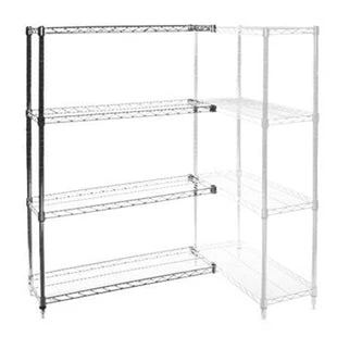 Unique 24 quot d x 54 quot w Wire Shelving Add-Ons w 4 Shelves Top-Quality