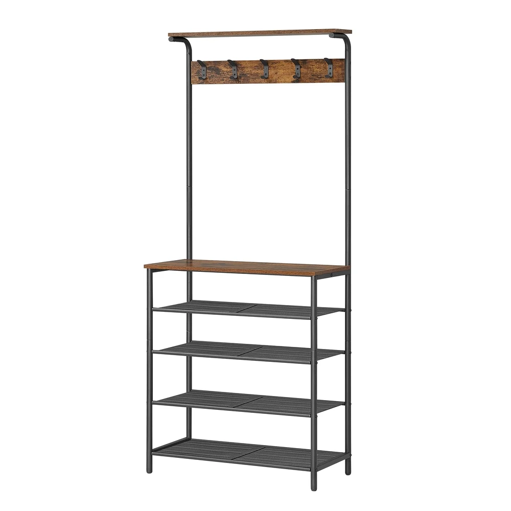 Green VASAGLE Hall Tree with Shoe Bench High-Quality