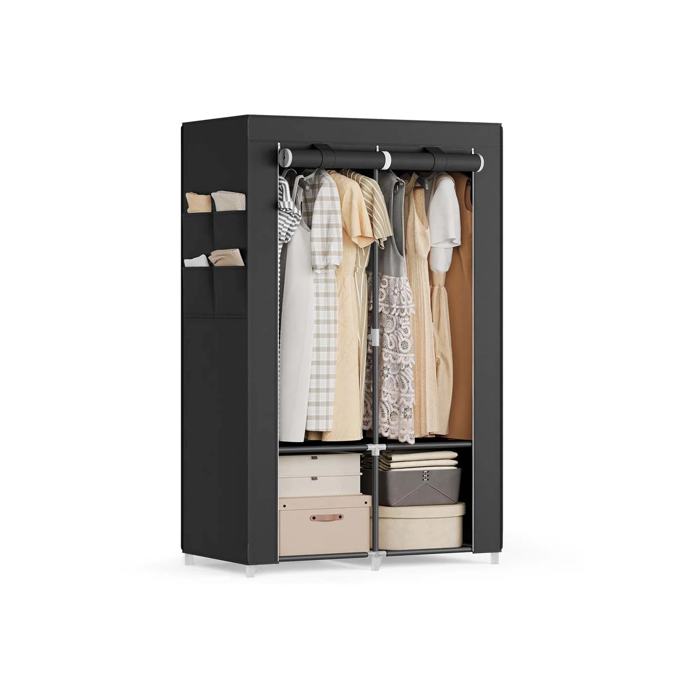 First-Class SONGMICS Portable Closet with 3 Shelves Stylish