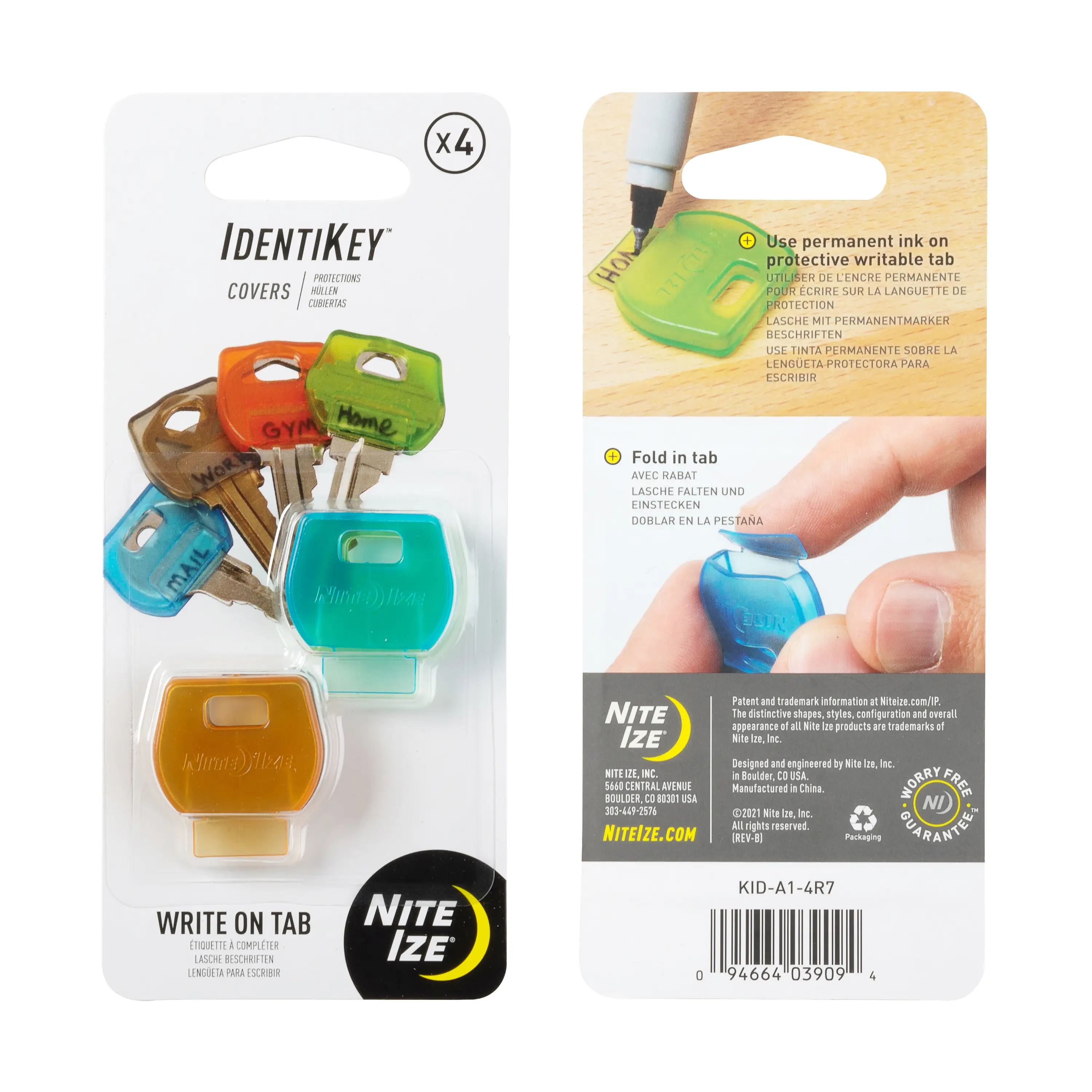 Top-Quality IDENTIKEY COVERS 4PK ASSORTED Original Design