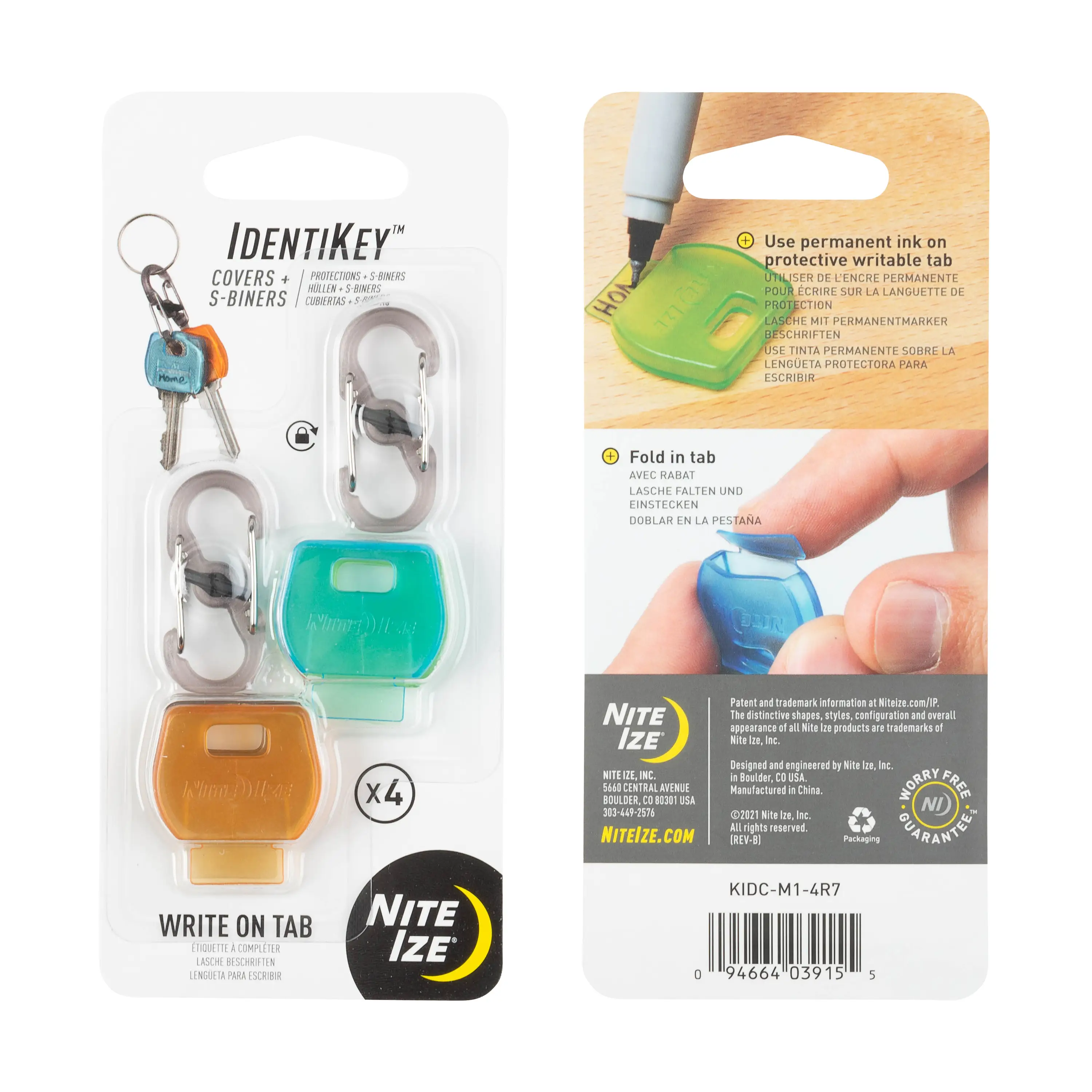 Optimized IDENTIKEY COVERS S-BINER COMBO Effective