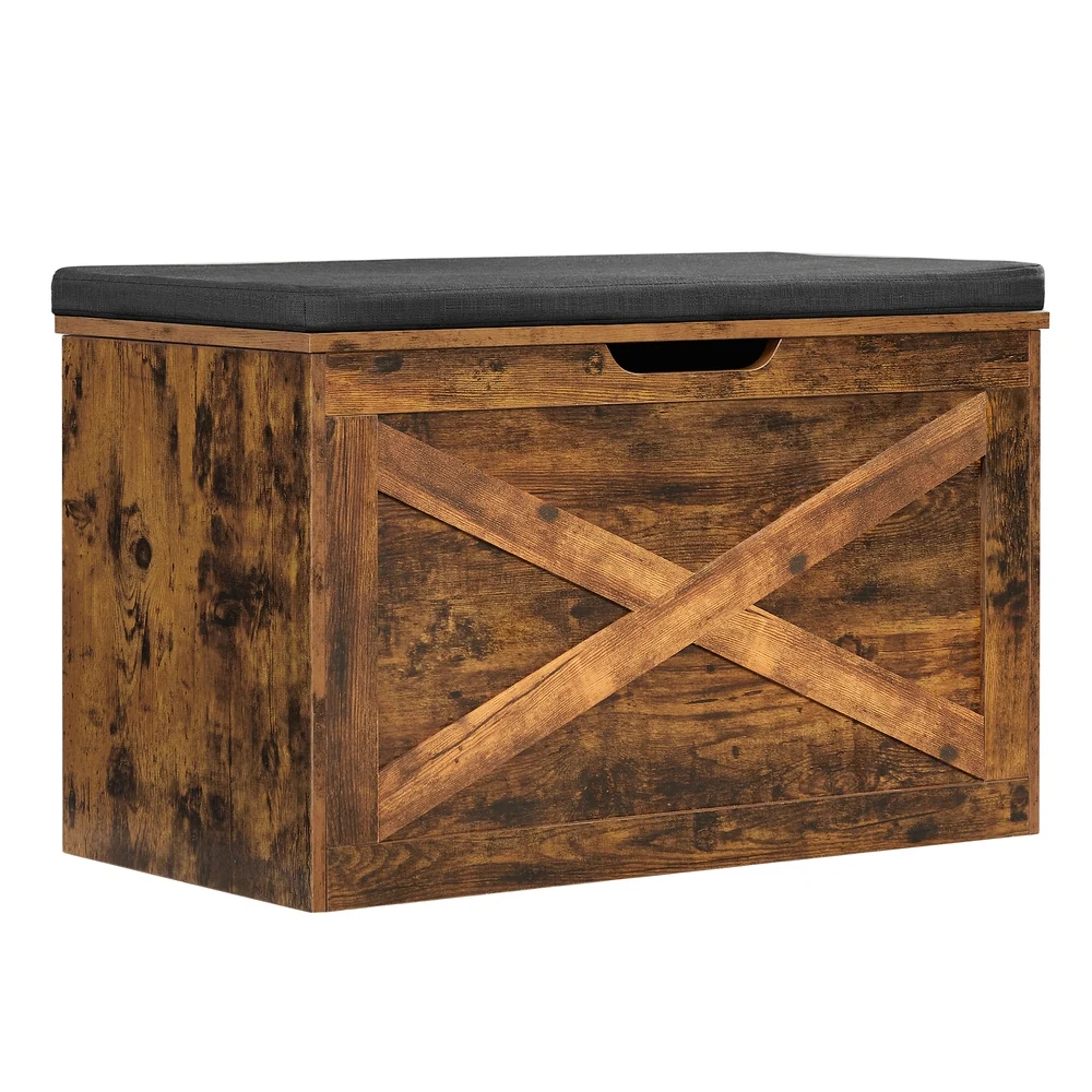 Exceptional VASAGLE Barn-Door Style Storage Chest Cabinet Specialty