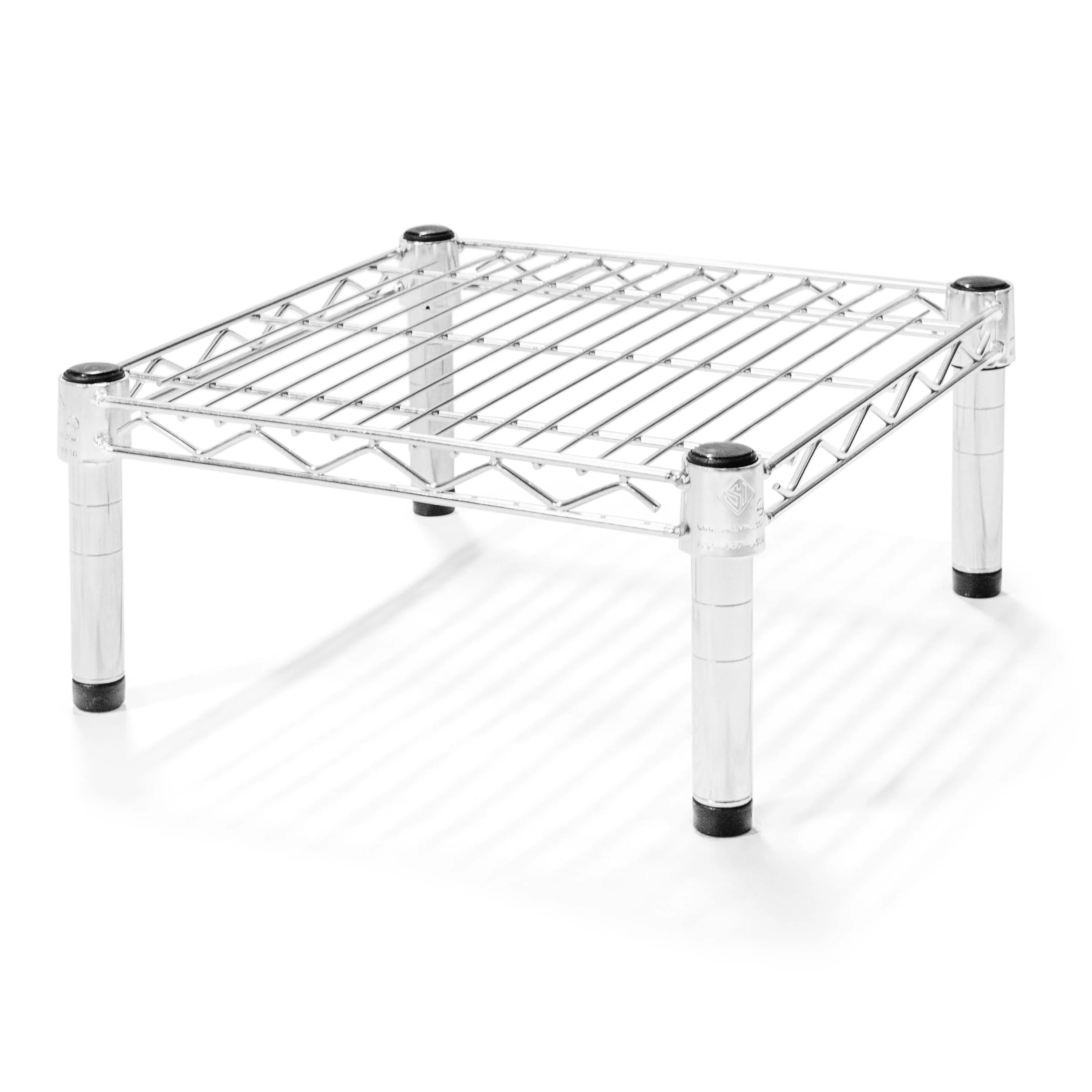 Stylish 12 quot d x 6 quot h Chrome Wire Shelving w 1 Shelf Superior