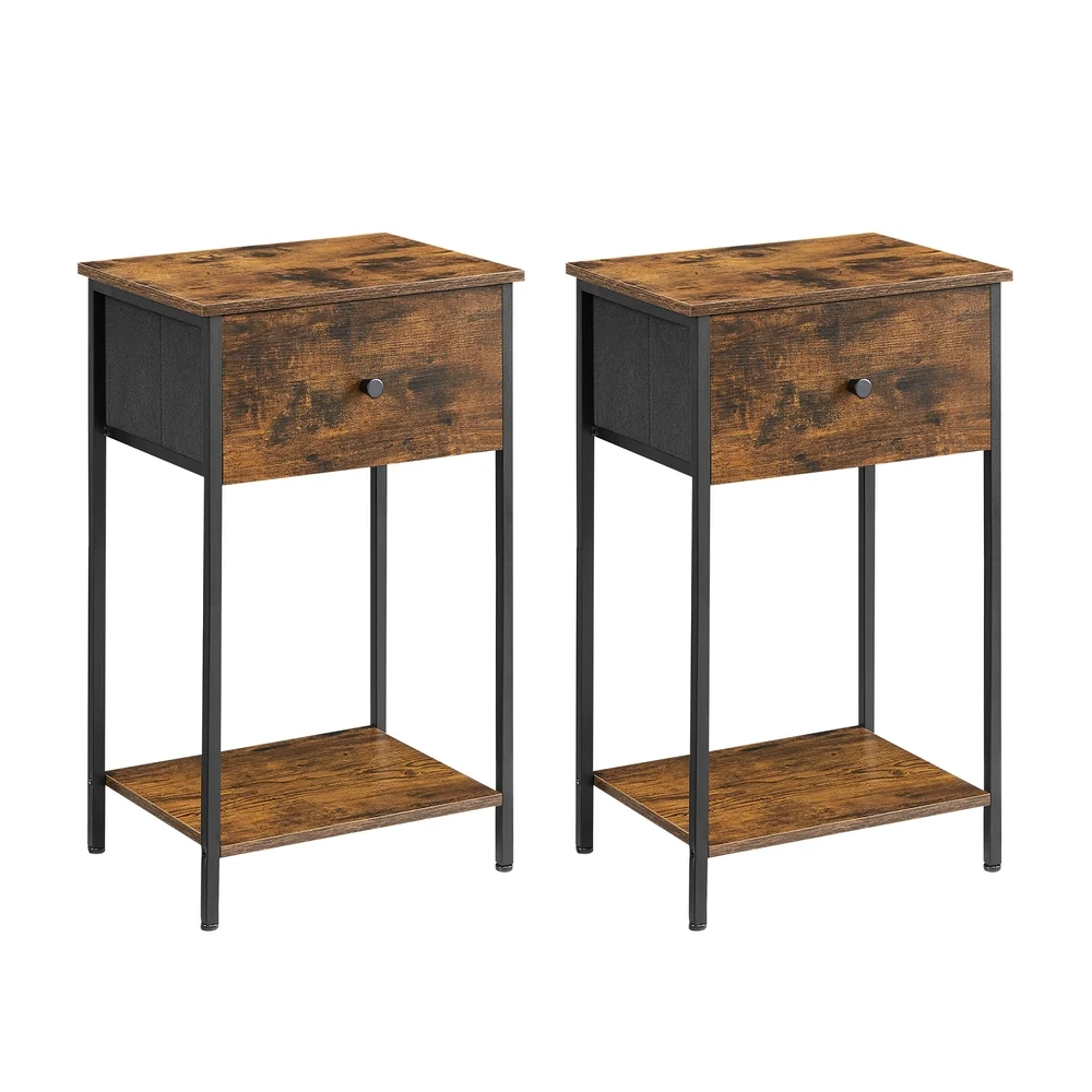 Quality VASAGLE Set of 2 End Tables Artisan