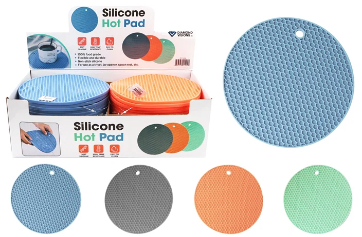 Fashionable SILICONE TRIVET MAT 7 quot Eco-Friendly