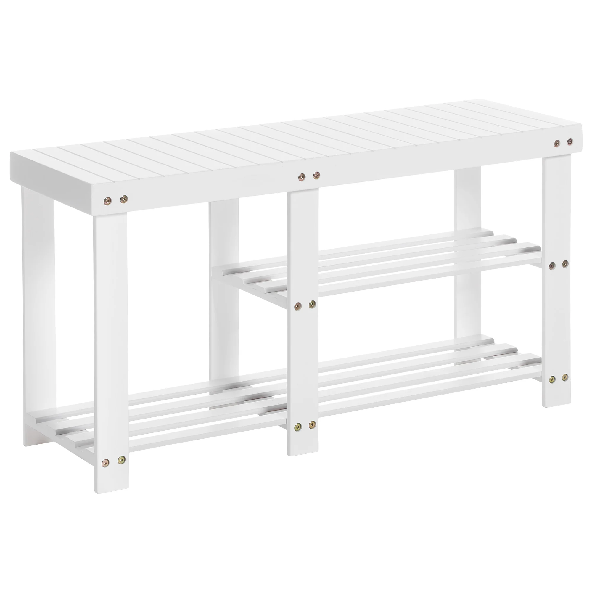 Powerful SONGMICS Bamboo Shoe Bench for Boots Minimalist