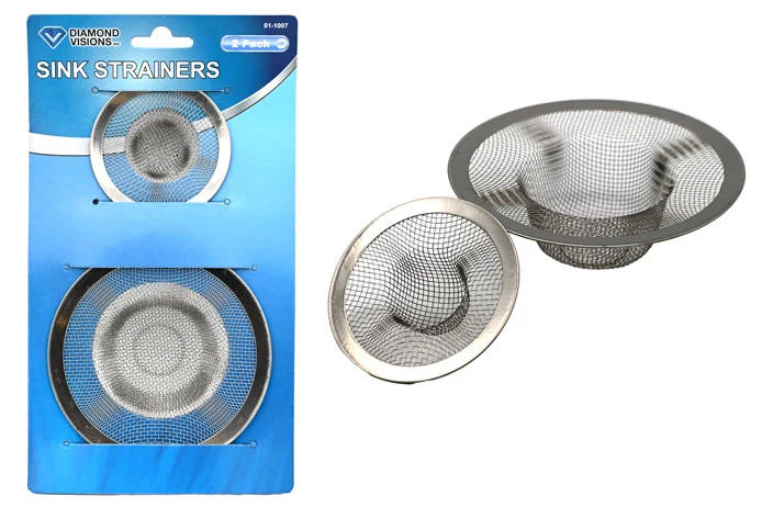 Superior METAL SINK STRAINER 2PC Elegant