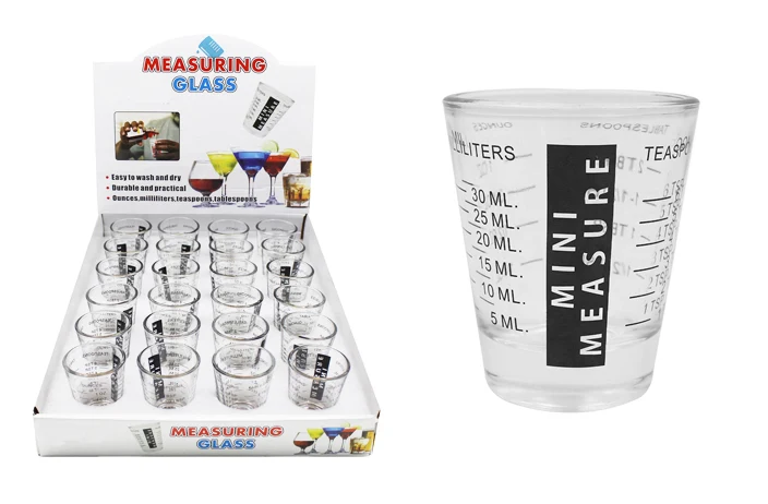 Modern MINI MEASURE SHOT GLASS Reliable