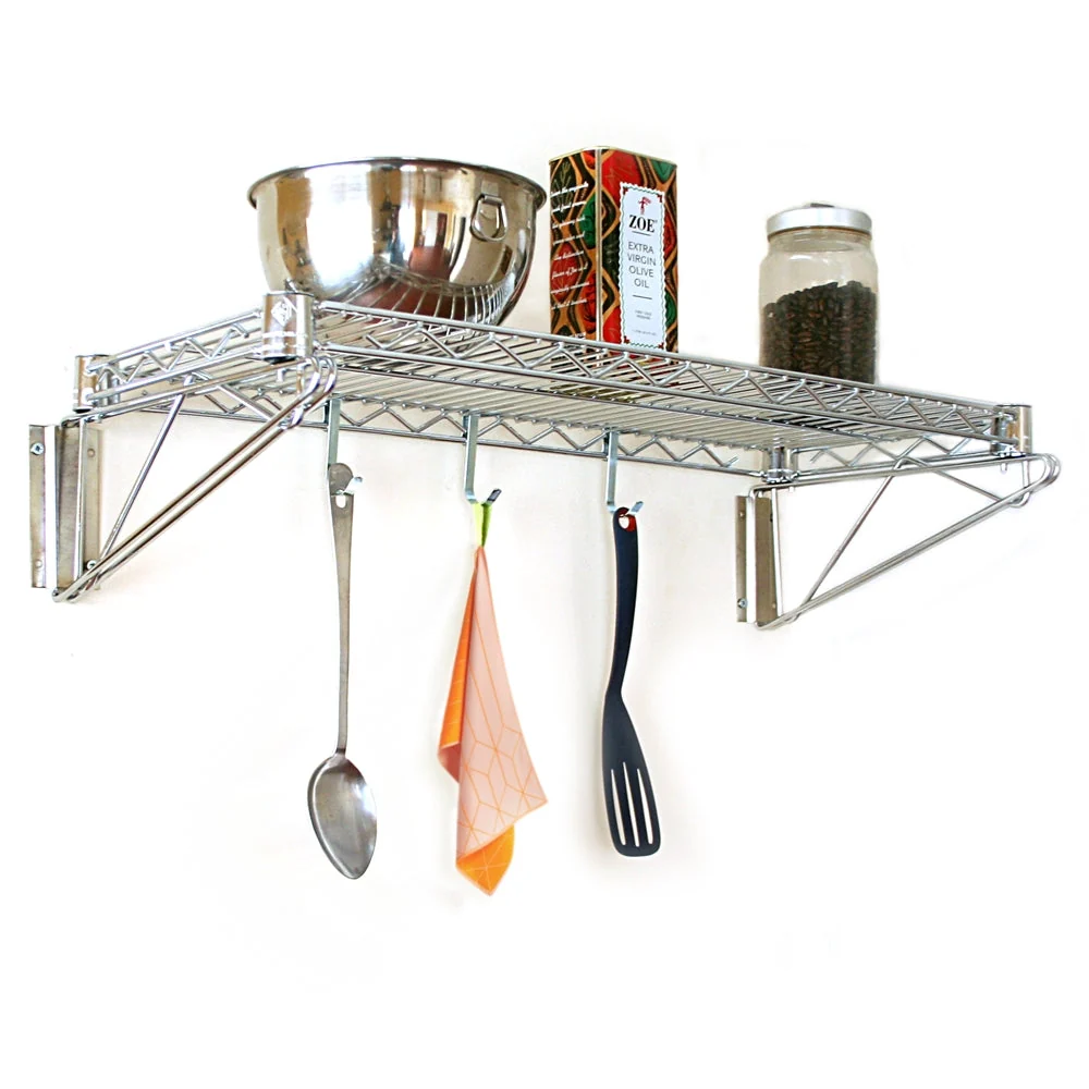 Practical 14 quot d Wall-Mounted Wire Shelving Exclusive
