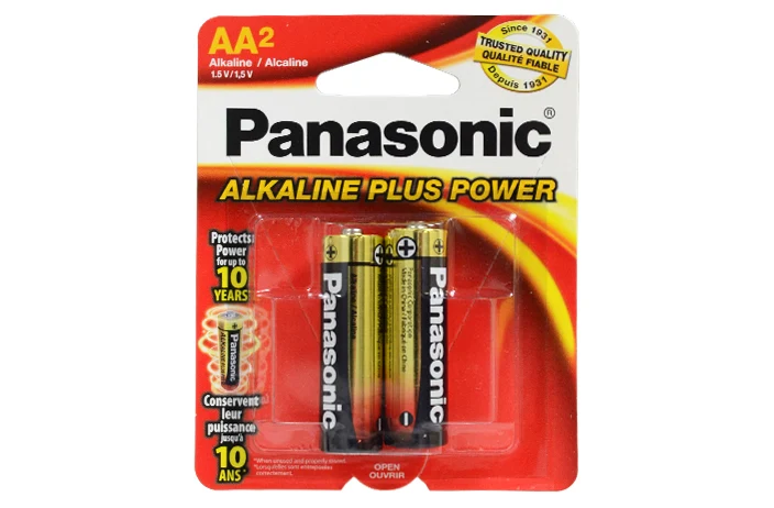 Durable PANASONIC AA BATTERIES 2PK Versatile