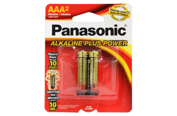 Official PANASONIC AAA BATTERIES 2PK Proven