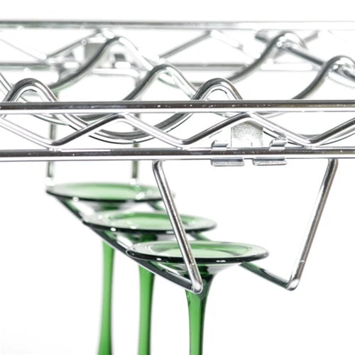 Casual Stemware Holder for 14 quot d Wire Shelves SI-WBSGH14C Relaxed