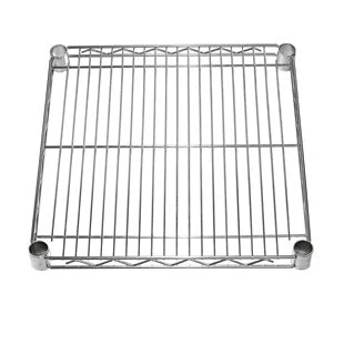 Fine Crafted 18 quot d Chrome Wire Shelves Lightweight