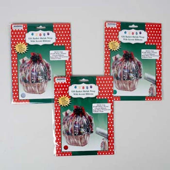 Luxury GIFT BASKET SHRINK WRAP W RIBBON Exceptional