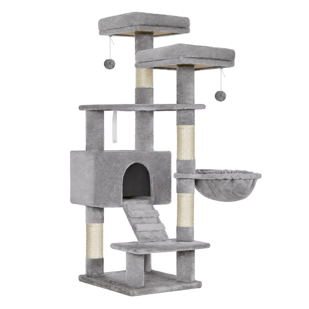 Durable Feandrea Multi-Level Cat Condo with Scratching Posts Recyclable