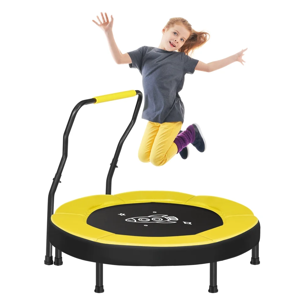 Stylish SONGMICS 3ft Mini Trampoline with Handlebar Selected