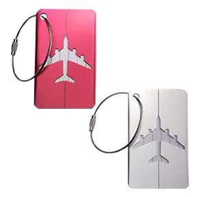 Excellent ALUMINUM LUGGAGE TAGS 2PK Exceptional