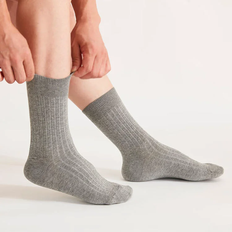 Trusted MEN SOCKS MID DGY Traditional