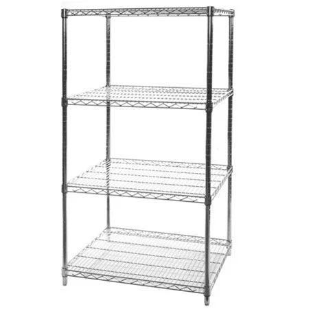 Comfortable 24 quot d x 30 quot w Chrome Wire Shelving w 4 Shelves Artisan