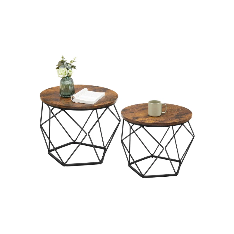 Premium VASAGLE Set of 2 Small Coffee Table Relaxed