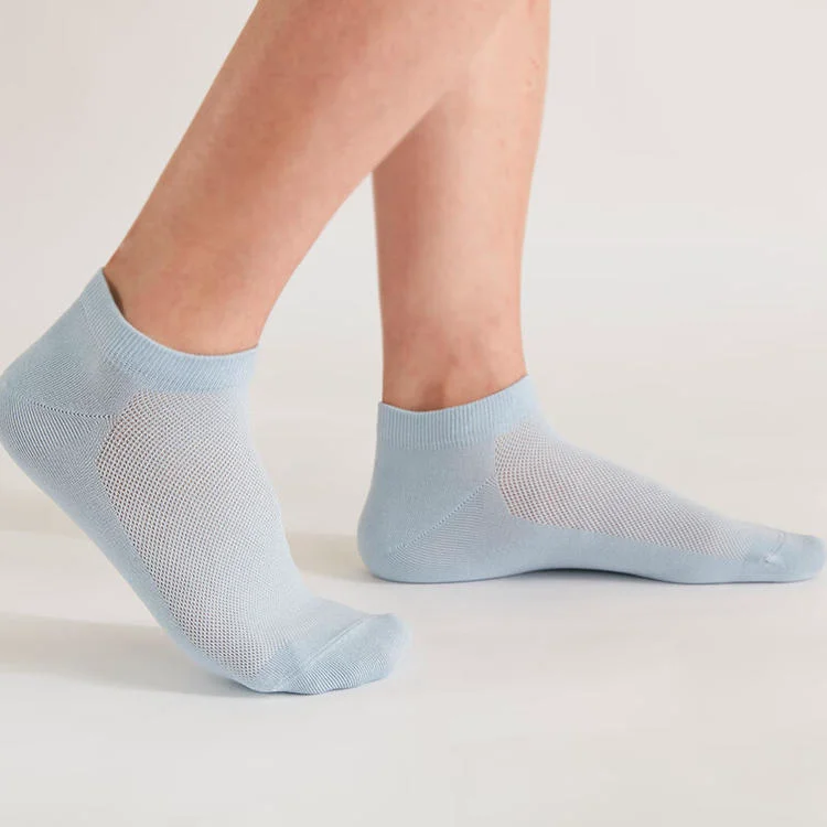 Green MEN SOCKS ANKLE LBL Fine