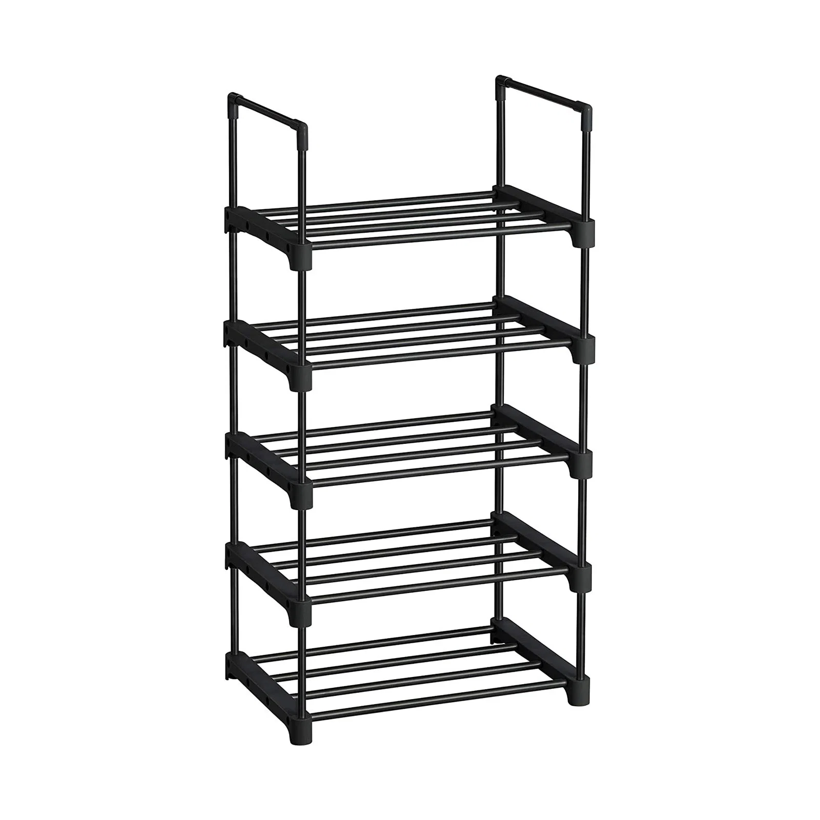 Dependable SONGMICS 5-Tier Shoe Rack Black Original Design