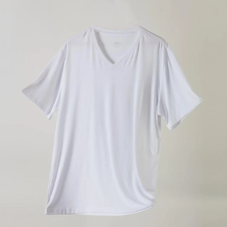 Efficient MEN MODAL VNECK SHORT WH XXL Casual