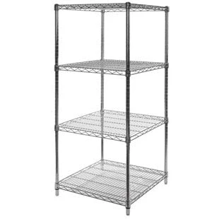 Fine Crafted 24 quot d x 24 quot w Chrome Wire Shelving w 4 Shelves Green