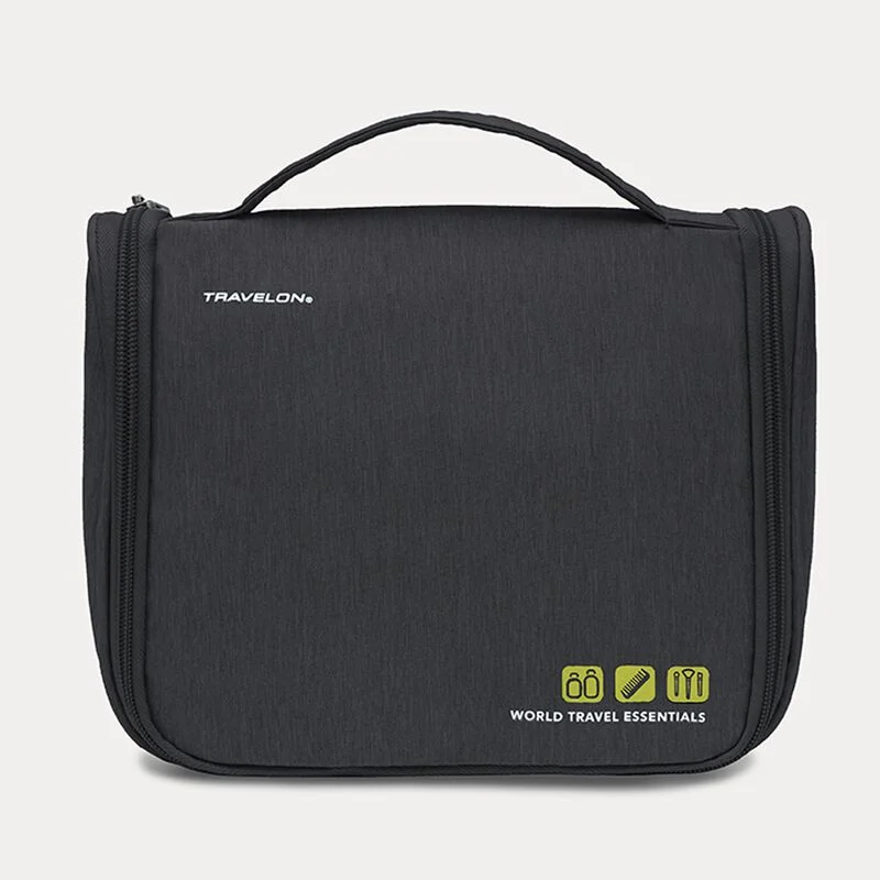 Elite HANGING TOILETRY BAG BLACK Recyclable