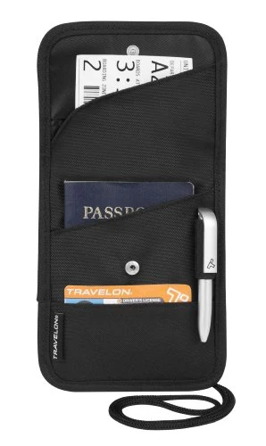 Luxury ID BOARDING PASS HOLDER W SNAP Smooth