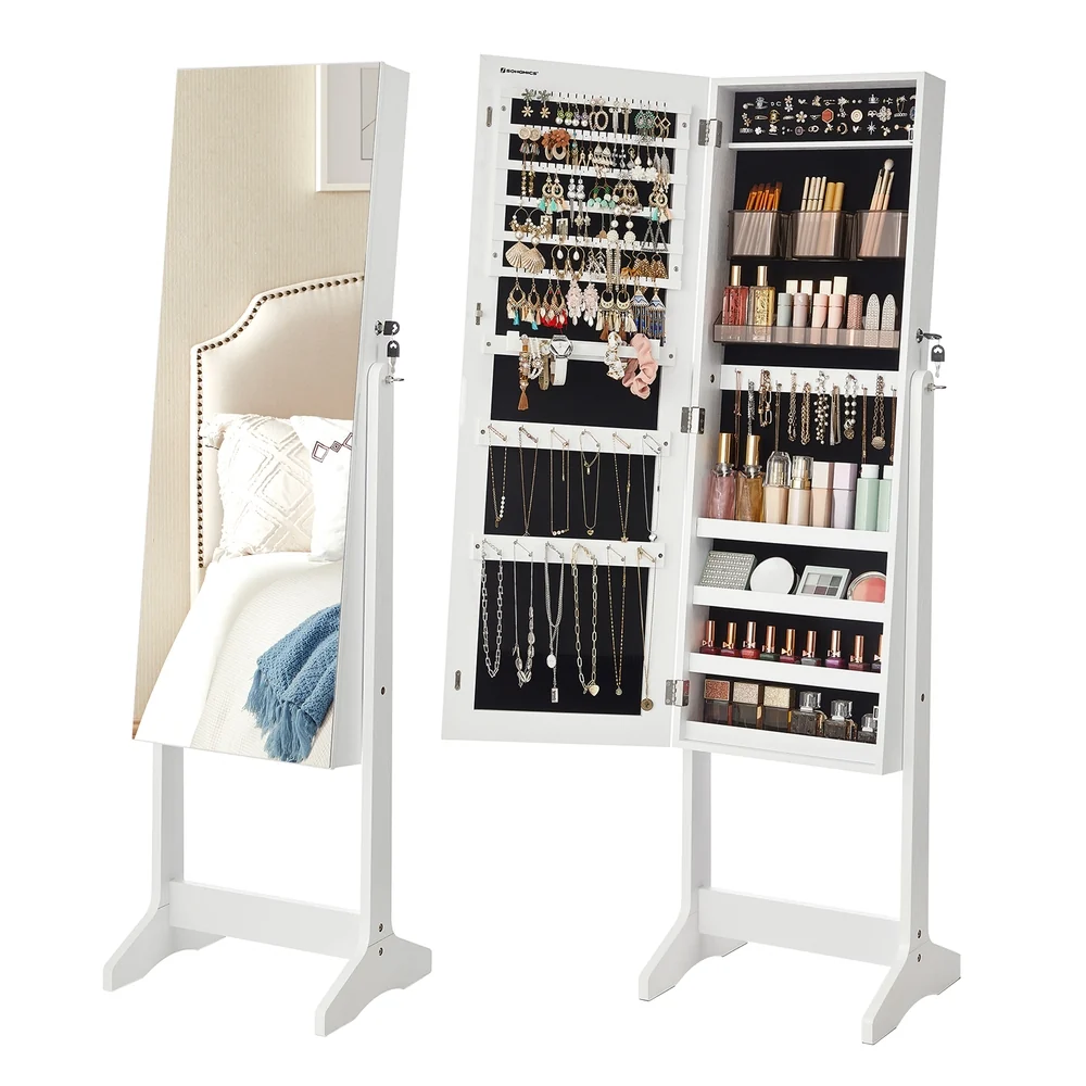 Trendy SONGMICS standing Jewelry Cabinet Armoire Responsible