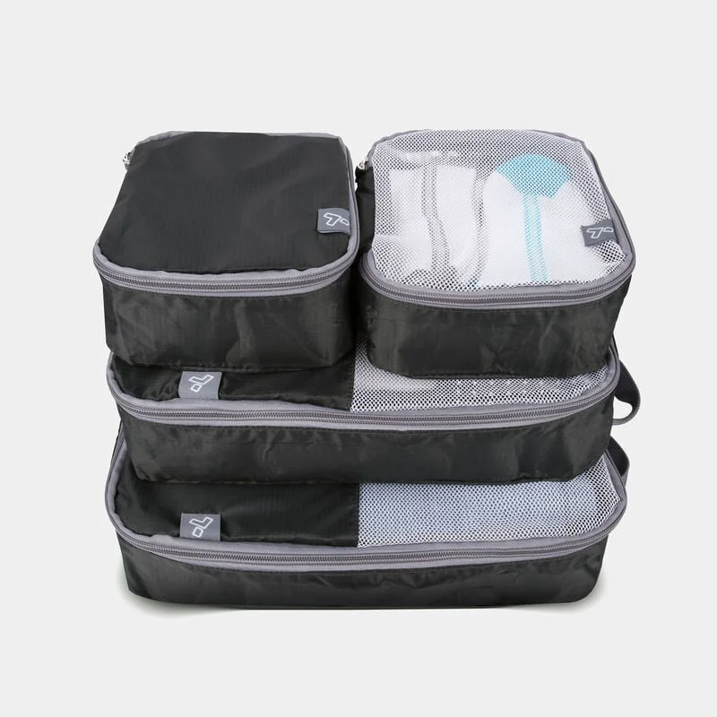 Premium SOFT PACKING ORGANIZERS 4PK BLK Versatile