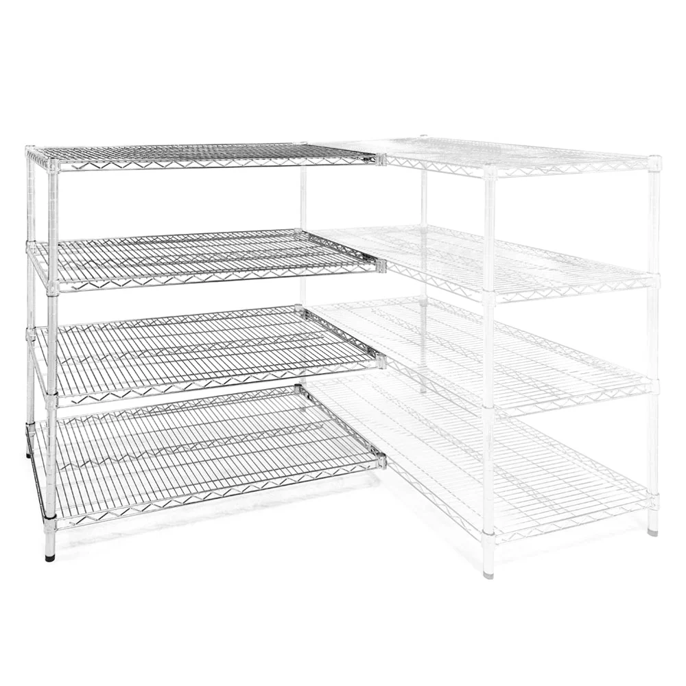 Expertly Made 21 quot d x 42 quot w Wire Shelving Add-Ons w 4 Shelves Dependable
