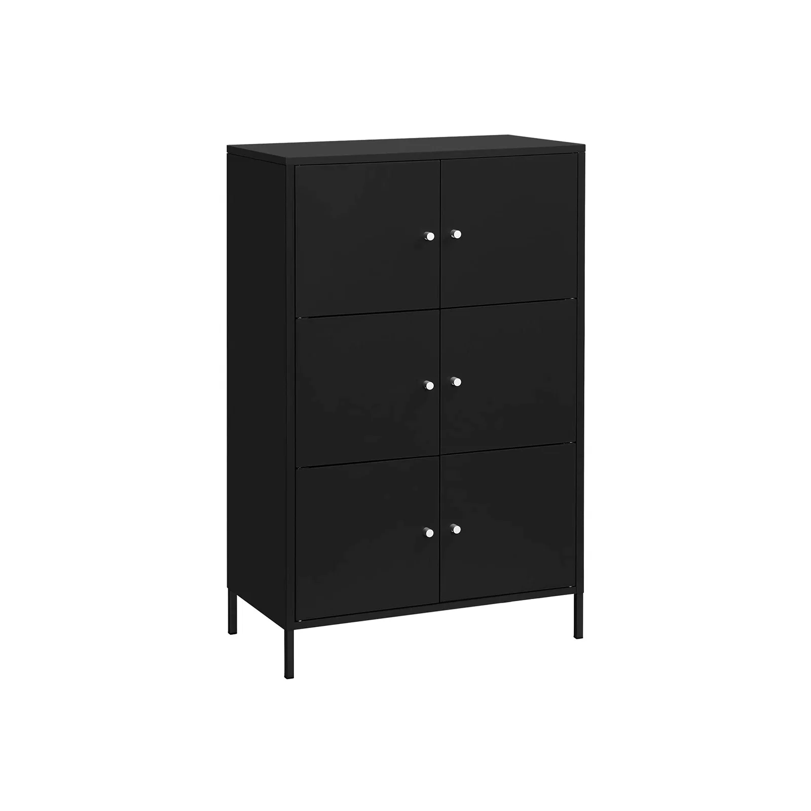 Premium SONGMICS Black Steel Standing Storage Cabinet Quality